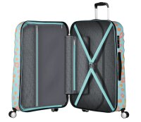 American Tourister Wavebreaker Disney Spinner 77 cm mit TSA-Zahlenschloss Minnie Pastel Dots