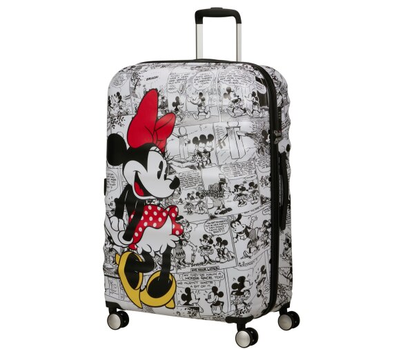 American Tourister Wavebreaker Disney Spinner 77 cm mit TSA-Zahlenschloss Minnie Comics White