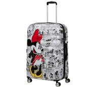 American Tourister Wavebreaker Disney Spinner 77 cm mit TSA-Zahlenschloss Minnie Comics White