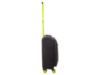 Franky Koffer Gr. S Reisegepäck T27-F Spinner 55er mit Dehnfalte black/neongreen
