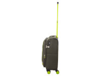Franky Koffer Gr. S Reisegepäck T27-F Spinner 55er mit Dehnfalte olive/neongreen