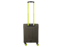 Franky Koffer Gr. S Reisegepäck T27-F Spinner 55er mit Dehnfalte olive/neongreen