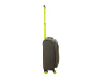 Franky Koffer Gr. S Reisegepäck T27-F Spinner 55er mit Dehnfalte olive/neongreen