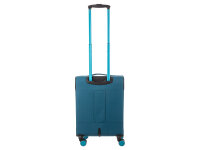 Franky Koffer Gr. S Reisegepäck T27-F Spinner 55er mit Dehnfalte teal/turquise