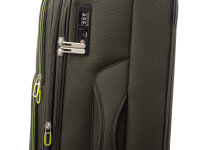 Franky Koffer Gr. M Reisegepäck T27-F Spinner 65er mit Dehnfalte olive/neongreen