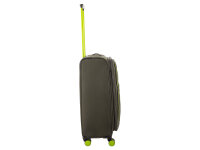 Franky Koffer Gr. M Reisegepäck T27-F Spinner 65er mit Dehnfalte olive/neongreen