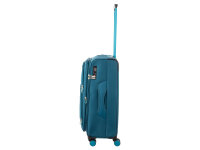 Franky Koffer Gr. M Reisegepäck T27-F Spinner 65er mit Dehnfalte teall/turquise