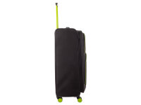 Franky Koffer Gr. L Reisegepäck T27-F Spinner 75er mit Dehnfalte black/neongreen