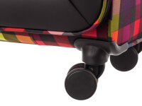 Franky Koffer Gr. L Reisegepäck T27-F Spinner 75er mit Dehnfalte multicolor/black