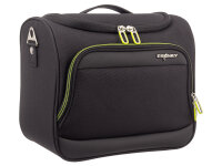 Franky 4er Koffer SET Gr. L/M/S Beutycase Reisegepäck T27-F Spinner mit Dehnfalte black/neongreen