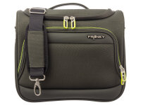 Franky 4er Koffer SET Gr. L/M/S Beutycase Reisegepäck T27-F Spinner mit Dehnfalte olive/neongreen