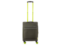 Franky 3er Koffer SET Gr. L/M/S Reisegepäck T27-F Spinner mit Dehnfalte olive/neongreen