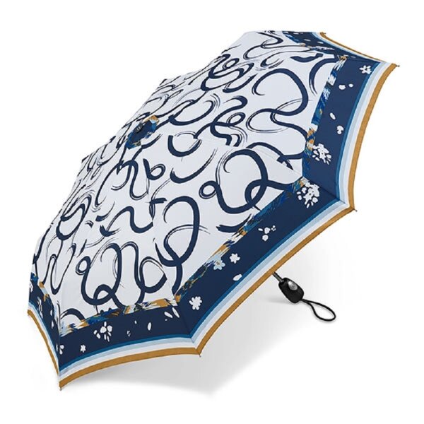 Happy Rain Pierre Cardin Easymatic Light Foulard Auf-Zu Automatik Taschenschirm white