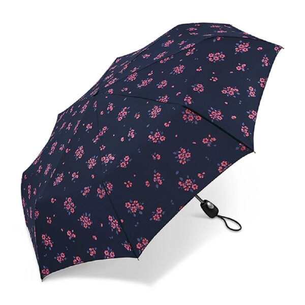 Happy Rain Pierre Cardin Easymatic Light Bouquet Auf-Zu Automatik Taschenschirm blue