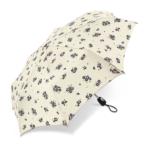 Happy Rain Pierre Cardin Easymatic Light Bouquet Auf-Zu Automatik Taschenschirm white