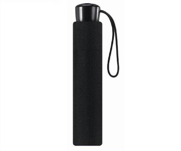 Happy Rain Pierre Cardin Super Mini Black Line Manuell Taschenschirm black