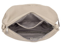 Prato S032-G Umhängetasche mit mehreren Reißverschlussfächern beige