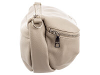 Prato S032-G Umhängetasche mit mehreren Reißverschlussfächern beige