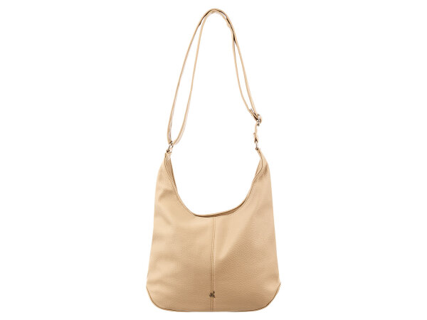 Prato S057-G Umhängetasche Hobobag beige