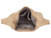 Prato S057-G Umhängetasche Hobobag beige