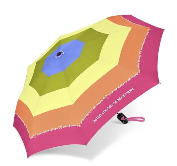 Happy Rain Benetton Mini AC Auf-Automatik Taschenschirm