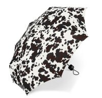 Happy Rain Super Mini Manuell Taschenschirm cow black/brown
