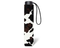Happy Rain Super Mini Manuell Taschenschirm cow black/brown
