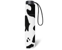 Happy Rain Super Mini Manuell Taschenschirm cow black/white
