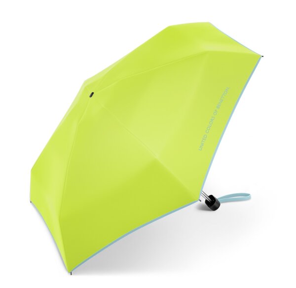 Happy Rain Benetton Ultra Mini Flat Manuell Taschenschirm love bird
