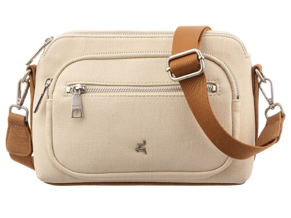 Prato S047-C Umhängetasche Handtasche light beige
