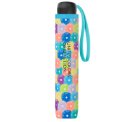 Happy Rain Benetton Super Mini Manuell Taschenschirm...