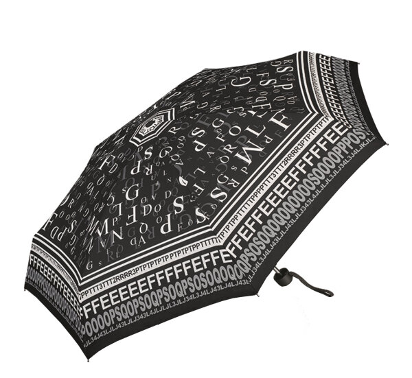 Happy Rain Selection Petito Ultramini Regenschirm Manuell Taschenschirm Letters