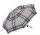 Happy Rain Selection Petito Regenschirm Manuell Taschenschirm Checks light grey