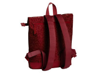 DANIEL RAY DRS25.1686 PU Rubber leopard print backpack S Garies 57 burgundy