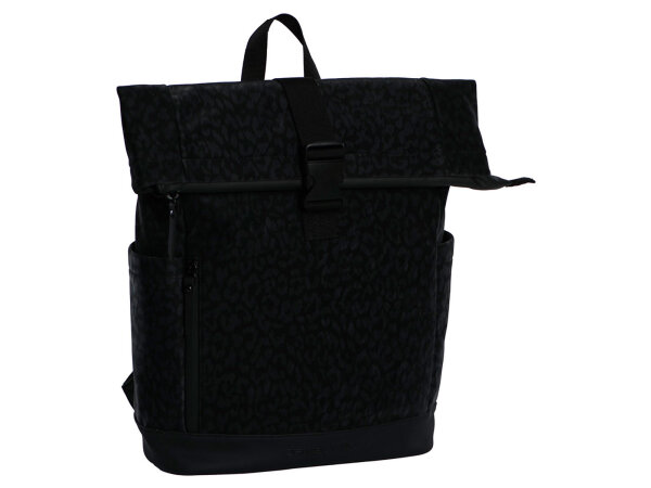 DANIEL RAY DRS25.1687 PU Rubber leopard print backpack L Goodhouse 00 black