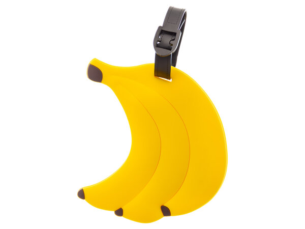 Franky Kinder-Kofferanhänger LT8 Adressanhänger Gepäckanhänger Banane