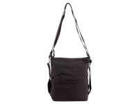 Prato CN22 Nylon 2in1 Umhängetasche und Rucksack Damen black