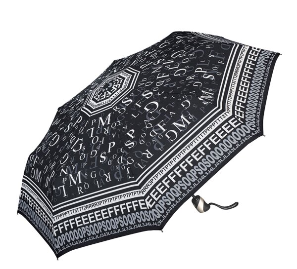 Happy Rain Selection Easymatic Ultra Light Auf-Automatik Taschenschirm letters