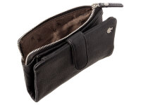 Prato B75-P Leder Damen Geldbörse Hochformat black