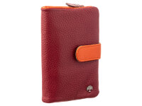 Prato B75-P Leder Damen Geldbörse Hochformat red multicolor