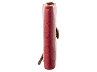 Prato B75-P Leder Damen Geldbörse Hochformat red multicolor