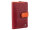 Prato B75-P Leder Damen Geldbörse Hochformat red multicolor