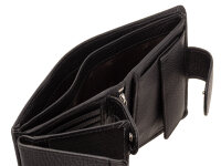 Prato B42-P Leder Damen Geldbörse Hochformat black