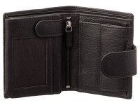 Prato B42-P Leder Damen Geldbörse Hochformat black
