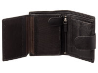 Prato B42-P Leder Damen Geldbörse Hochformat black
