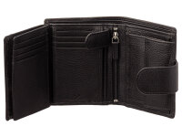 Prato B42-P Leder Damen Geldbörse Hochformat black