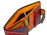 Prato B42-P Leder Damen Geldbörse Hochformat black...