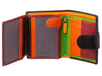 Prato B42-P Leder Damen Geldbörse Hochformat black multicolor