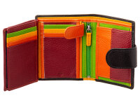 Prato B42-P Leder Damen Geldbörse Hochformat black multicolor