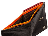 Prato B42-P Leder Damen Geldbörse Hochformat black multicolor